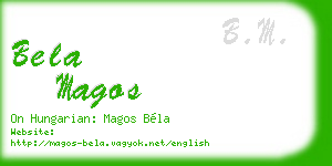 bela magos business card